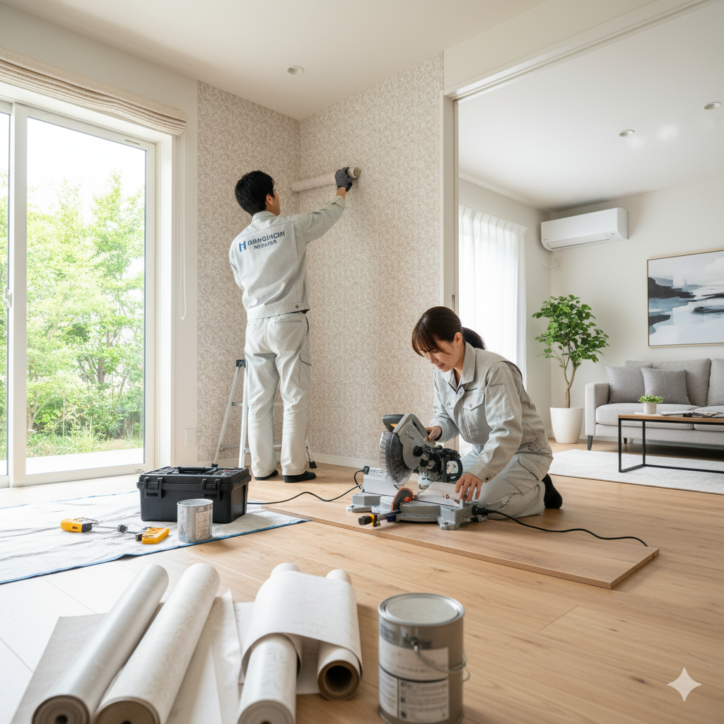 【堀之内内装】「リフォームしたいけど、期間が気になる…」そんなお悩み、短工期で解決します！